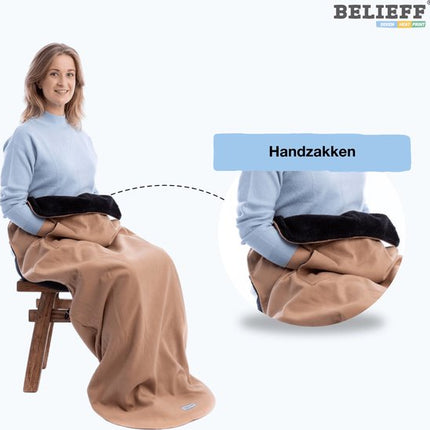 Cozy deken met voetenzak - Belieff